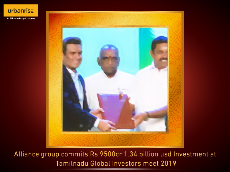 Alliance group commits Rs 9500cr investment at tamilnadu global investors meet - South India's Largest Real Estate Developer
